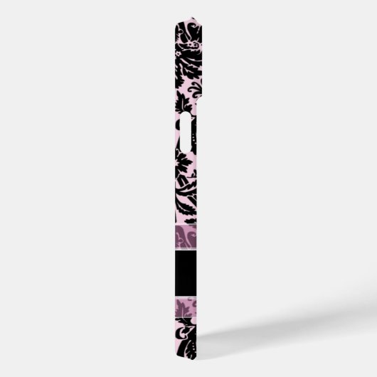 Damask Muster mit Monogramm Case-Mate iPhone Hülle (Rückseite / Rechts)