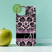 Damask Muster mit Monogramm Case-Mate iPhone Hülle