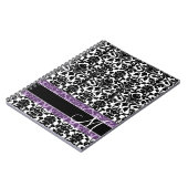 Damask Muster mit Monogramm Notizblock (Linke Seite)