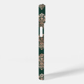Damask Muster Monogram Rose Gold Emerald Green Case-Mate iPhone Hülle (Rückseite / Rechts)