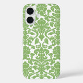 Damask Muster - Pastellgrün Case-Mate iPhone Hülle (Rückseite)