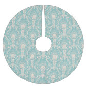 Damask Muster Polyester Weihnachtsbaumdecke (Vorderseite)