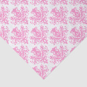 Damask Muster - Rosa Seidenpapier (Ausschnitt)