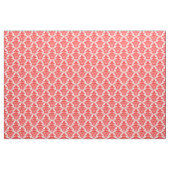 Damask Muster - Rot auf Weiß Stoff (Yard (91,4 cm))