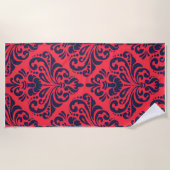 Damask Muster Strandtuch (Vorderseite)