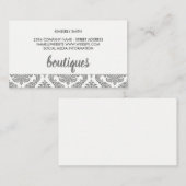Damask Muster Trim Visitenkarte (Vorne/Hinten)