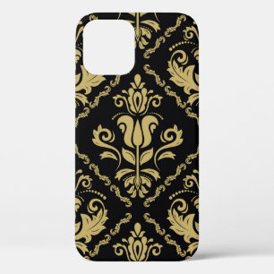 Damask nahtlose schwarz-goldene Ornamente. Traditi Case-Mate iPhone Hülle