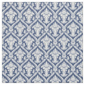 Damask Navy Blue Baroque Muster Stoff (Muster)