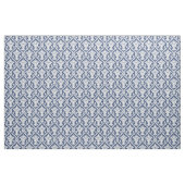 Damask Navy Blue Baroque Muster Stoff (Fat Quarter (45,7 x 55,9 cm))