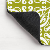DAMASK - Olive Green Mousepad (Ecke)
