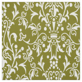 Damask Olive Stoff (Muster)