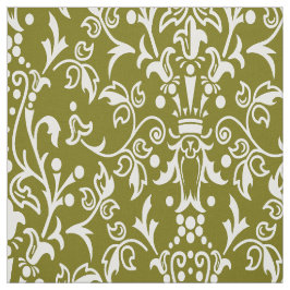 Damask Olive Stoff