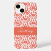 Damask orange embergname iphone Case-Mate iPhone hülle (Rückseite)