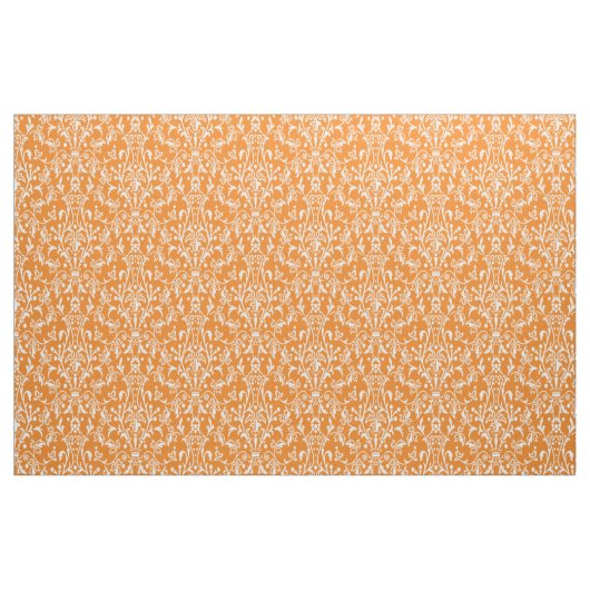 Damask Orange Stoff (Yard (91,4 cm))