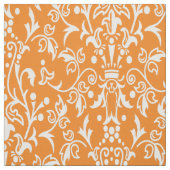 Damask Orange Stoff (Muster)