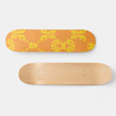 Damask Orange-Yellow Skateboard (Horizontal)