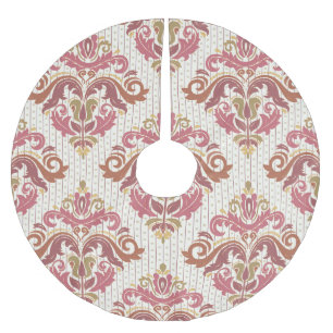 Damask orientiert bunt Vintag. Polyester Weihnachtsbaumdecke