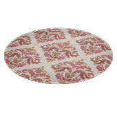 Damask orientiert bunt Vintag. Schneidebrett (Ecke)