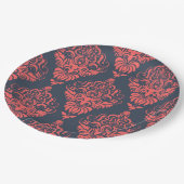 Damask Pappteller (Schrägansicht)