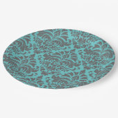 Damask Pappteller (Schrägansicht)