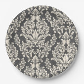 Damask Pappteller (Vorderseite)