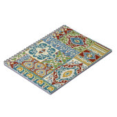 Damask Patchwork: Farbiges türkisches Vintag. Notizblock (Linke Seite)