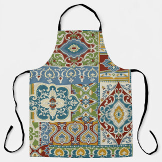 Damask Patchwork: Farbiges türkisches Vintag. Schürze