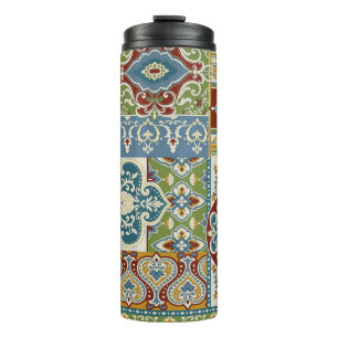 Damask Patchwork: Farbiges türkisches Vintag. Thermosbecher