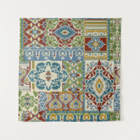 Damask Patchwork: Farbiges türkisches Vintag.