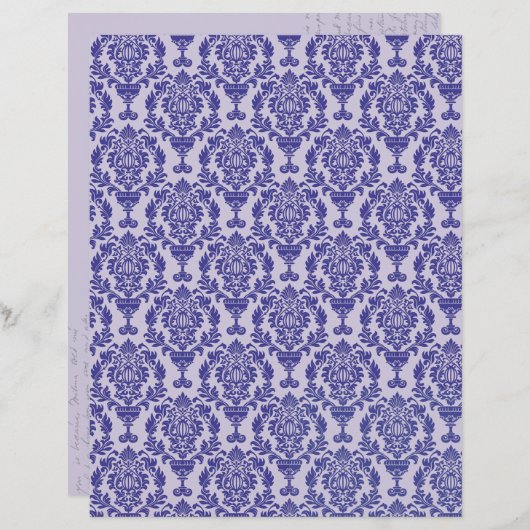 Damask Pattern Paper for crafting (Vorne/Hinten)