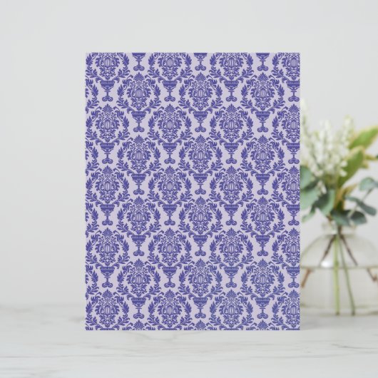 Damask Pattern Paper for crafting (Stehend Vorderseite)