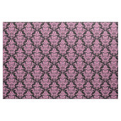Damask Pattern - Pink auf schwarz Stoff (Fat Quarter (45,7 x 55,9 cm))