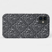 Damask Pattern Schwarzer Hintergrund-23961 Insulat Case-Mate iPhone Hülle (Rückseite (Horizontal))