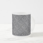 Damask Pattern Schwarzer Hintergrund-23961 Mattglastasse (VorderseiteRechts)