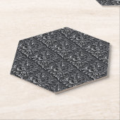 Damask Pattern Schwarzer Hintergrund-23961 Untersetzer (angewinkelt)