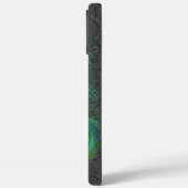 Damask Peacock & Fether Wählen Sie Farbe Case-Mate iPhone Hülle (Rückseite / Links)