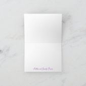 Damask Personalisierte Karte mit Monogramm (Innenseite)