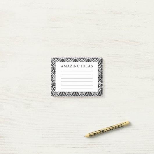 Damask Phantastische Ideen Post-it Klebezettel (Auf Schreibtisch)