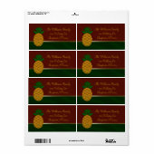 Damask Pineapal - Weihnachtsadressen (Vorne)
