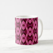 Damask Pink Hearts Kaffeetasse (VorderseiteRechts)