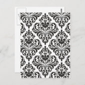 Damask Postkarte (Vorne/Hinten)