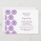 Damask Probe Dinner Einladung (Vorderseite)