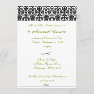 Damask Probe Dinner Einladung