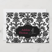Damask Probe Dinner:Einladung Einladung (Rückseite)