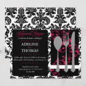 Damask Probe Dinner:Einladung Einladung (Vorne/Hinten)
