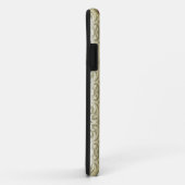 Damask Red Gold Black Stripes Case-Mate iPhone Hülle (Hinten/Rechts)