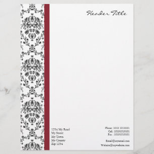 Damask Regal Briefkopf