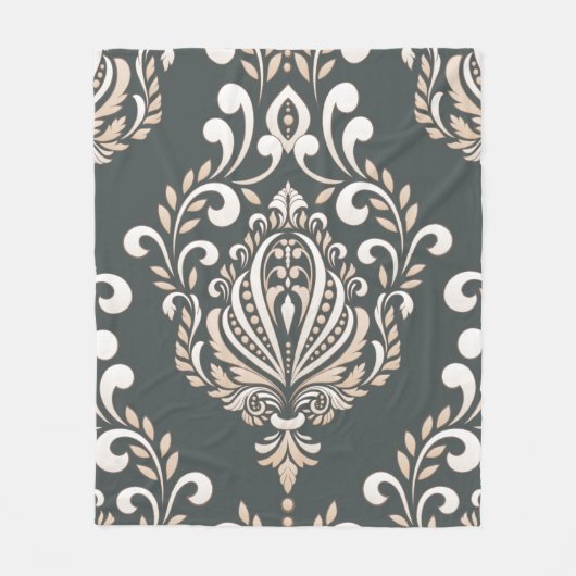 Damask Royal Fleece Blanket (Vorderseite)