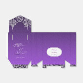 Damask Royal Lila Favor Box Geschenkschachtel (Ungefaltet)