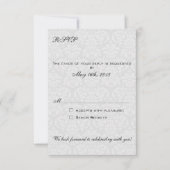 Damask RSVP Cards koordinieren mit Las Vegas Invit (Vorderseite)